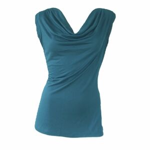 The Limited teal cowl neck shirt